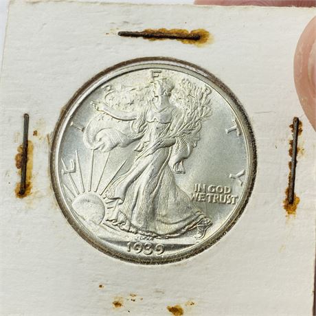 UNC 1939 Walking Liberty Half Dollar
