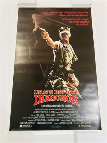 Death Before Dishonor Original 27x41 Movie Poster - Rolled