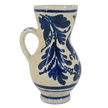 Vintage Korond Hand-Painted Pottery Pitcher – Signed J.L. Korond