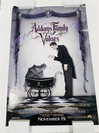 Addams Family Values Original DS 27x40 Movie Poster - Rolled