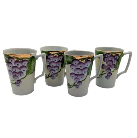 Four Handpainted Nippon Cups