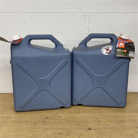 Two (2) 6 Gallon Water Jug - Lot #1