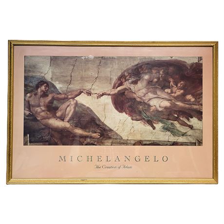 Michelangelo "The Creation of Adam" Poster