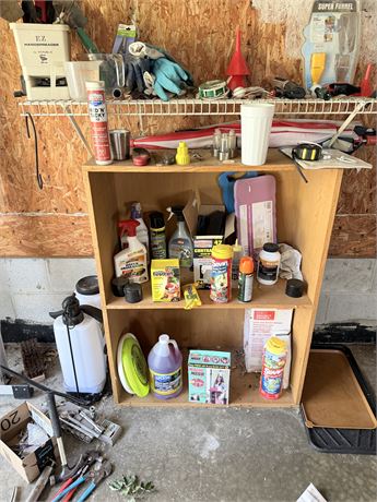 Shelf & Floor - Tools, Chemicals & Backpack Sprayer