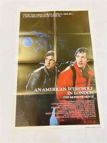American Werewolf In London Original UNUSED 27x41 Movie Poster