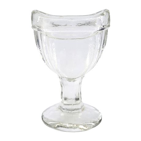 Vintage Clear Glass Eye Wash Cup