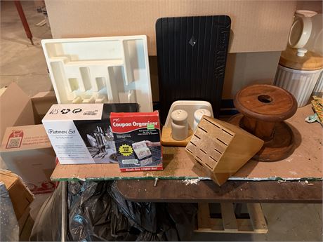 New Flatware Set, Knife Block, Miracle Thaw Plate &