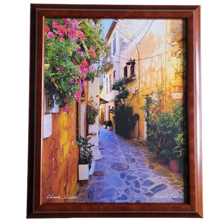 Chania Ally, Greece Framed Print - By Louis Cantillo