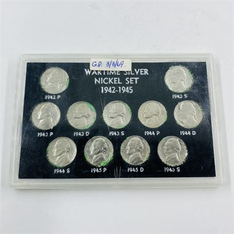 Wartime Silver Nickel Set