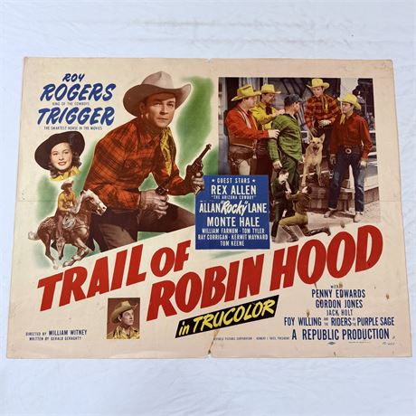 Trail of Robin Hood Original 22x28” Movie Poster