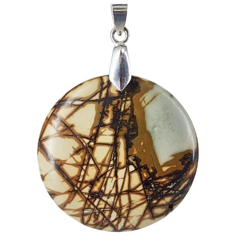 Large Picasso Jasper Stone Pendant