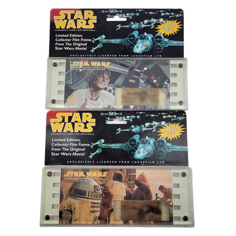 Authentic 70MM Film Originals - Luke Skywalker & R2-D2 Editions