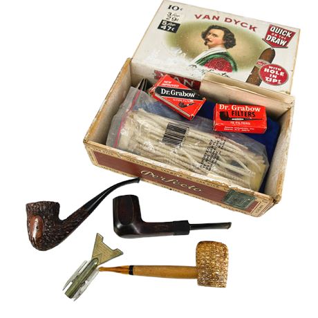 Cigar Box Pipe Lot