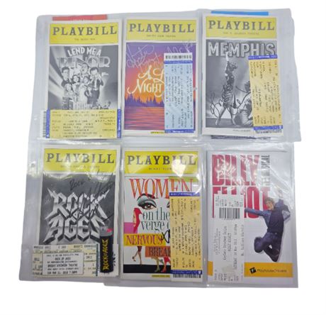 Lot of 6 Broadway Playbills 2010