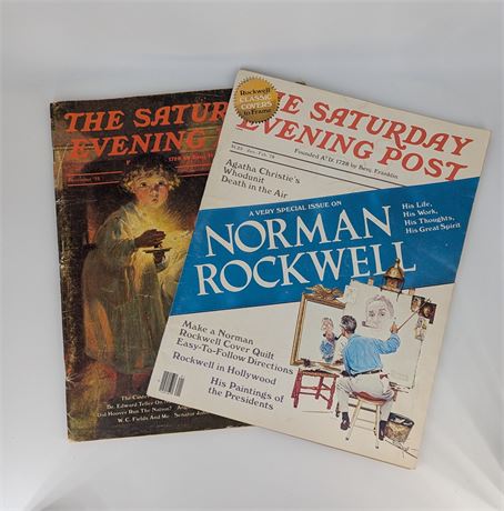 Lot 1975 Saturday Evening Post Norman Rockwell Christmas