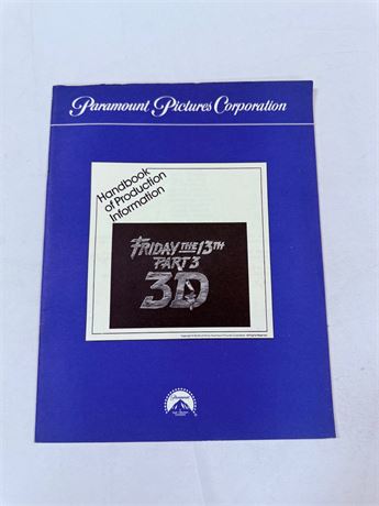 Friday the 13th Pt 3 Original Movie Pressbook