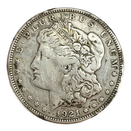 1921-D Morgan Silver Dollar Coin