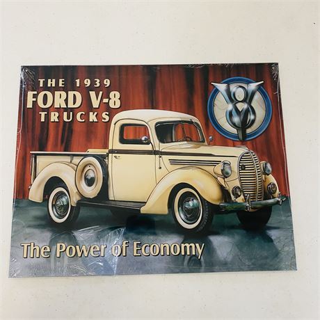 1939 Ford Truck 12.5x16” Metal Retro Sign