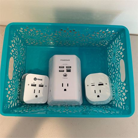 Lot of Assorted USB Wall Plugs