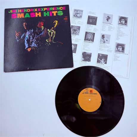 Jimi Hendrix Experience Smash Hits Vinyl Record