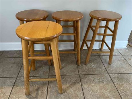 Lot of Wooden Barstools