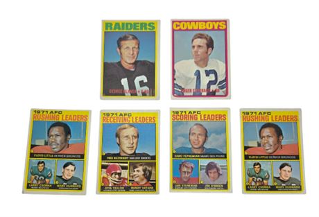 Topps 1972 Baseball Cards Roger Staubach & Mixed Lot