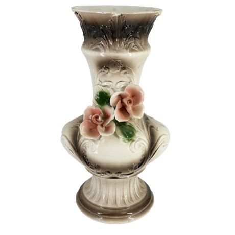 Large Capodimonte Floral Vase