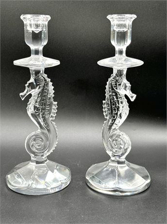 Waterford 11.5" Seahorse Candlesticks