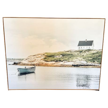 Large Costal Stretched Canvas Print