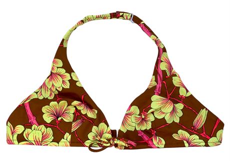 Mid Century Sea Lure California Ladies Tropical Flower Bikini Swimsuit
