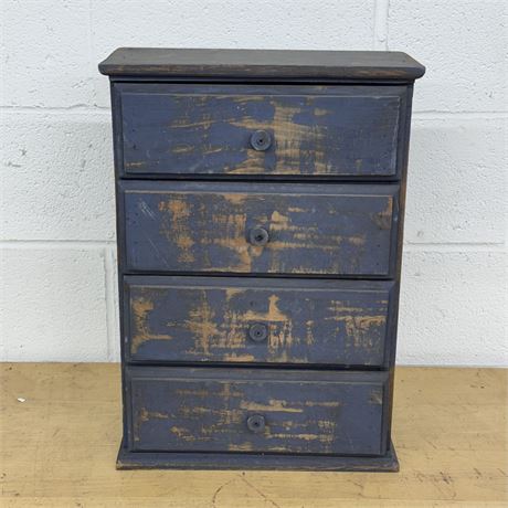 Hand Painted 4 Drawer Cupboard