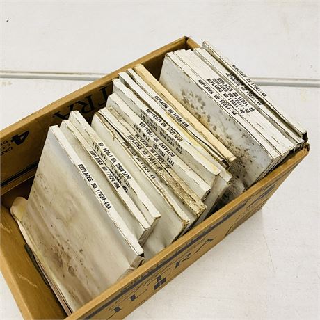 Box of NOS ‘55-‘65 Harley Davidson Overhaul Gasket Sets