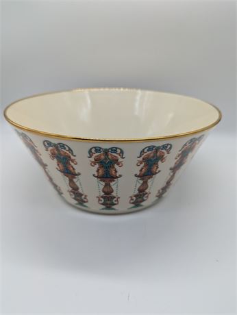 Large Lenox USA Lido Porcelain Serving Bowl 24K Gold Trim