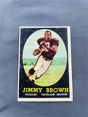 1958 Topps Jim Brown Rookie Card
