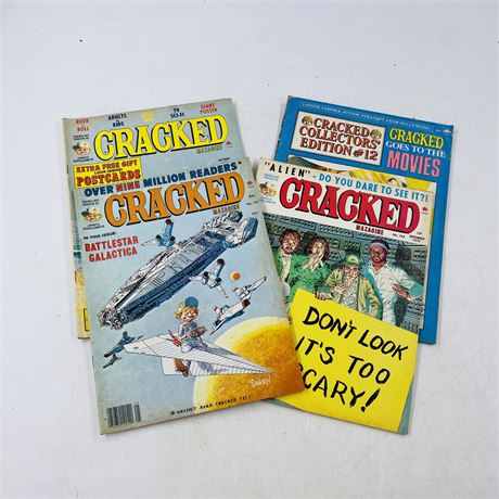 4 Vtg Cracked Magazines