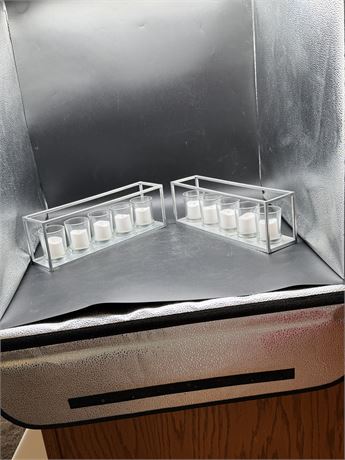 Two 5 Pc. Candle Holders