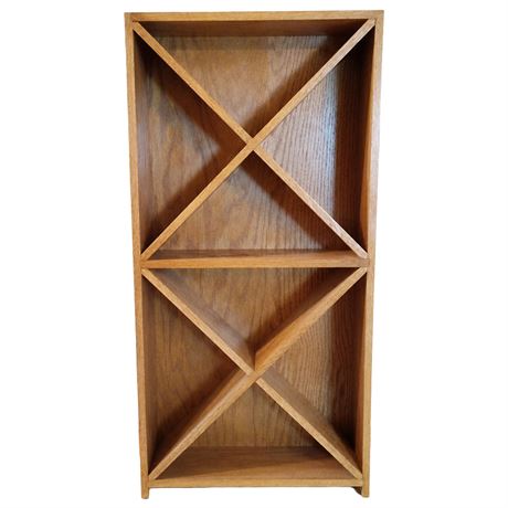 47" Tall Wooden Wine Rack Cabinet with X Bottle Storage Shelves