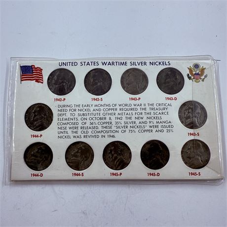 Wartime Silver Nickel Set