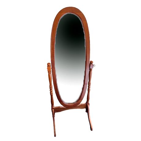 Maple Cheval Floor Mirror