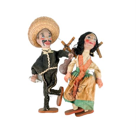 Vintage Mexican String Puppets