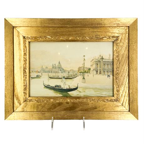 Piazzetta S. Marco Venice, Italy Art Lithograph