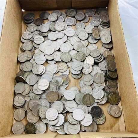 3.2 Pounds Unsearched Wartime Nickels