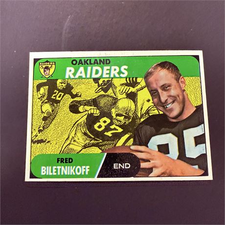 1968 Topps Fred Biletnikoff