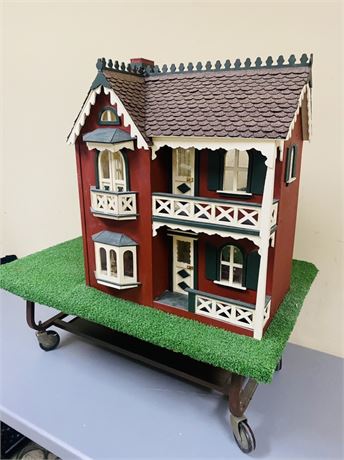 Vtg Miniature House Loaded w/ Items