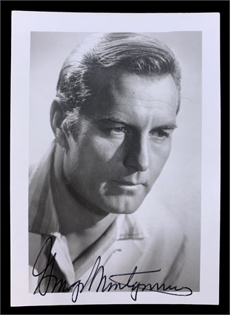 Wild West Actor George Montgomery Autographed Photograph