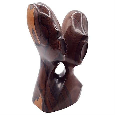 Hand Carved African Wood Sculpture