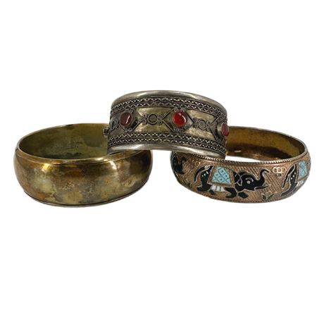 Lot of Vintage Metal Bracelets