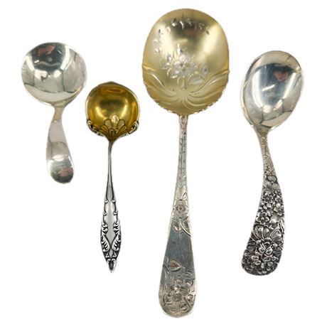 Antique Ornate Sterling Silver Ladles