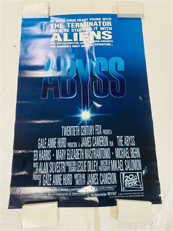 The Abyss Original 27x40 Movie Poster - ROLLED