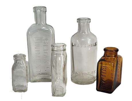 Lot of Antique Medicine Bottles